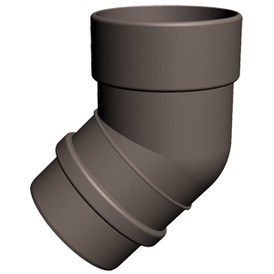 Колено 45 гр. Дёке Lux шоколад